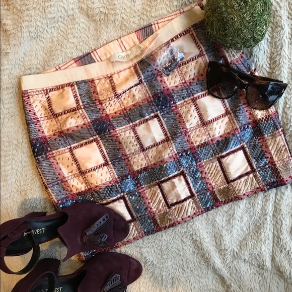 PRICE DROP! Candela beaded mini skirt - Picture 2 of 6