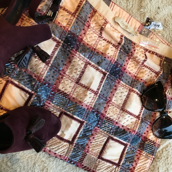 PRICE DROP! Candela beaded mini skirt - Picture 3 of 6