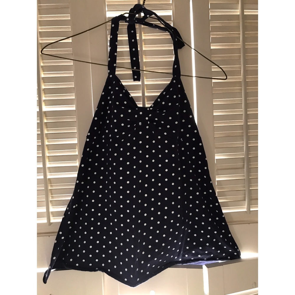 Navy Crop Top