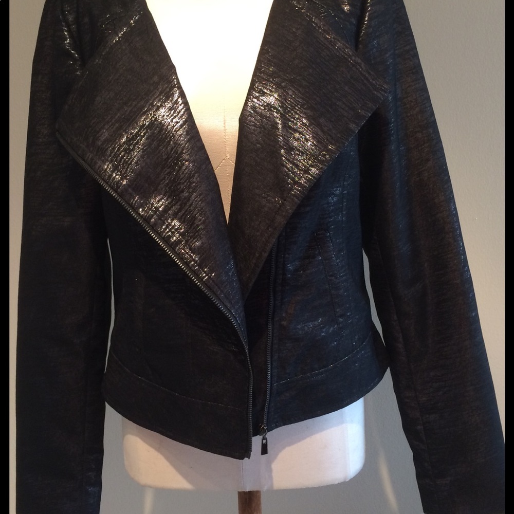 Laundry Black Subtle Sparkle Jacket Blazer Size 8