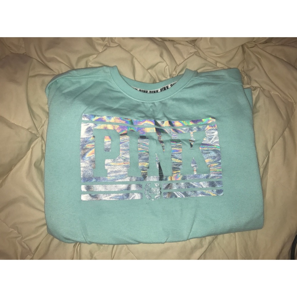 BRAND NEW VICTORIA SECRET | teal longsleeve hoodie