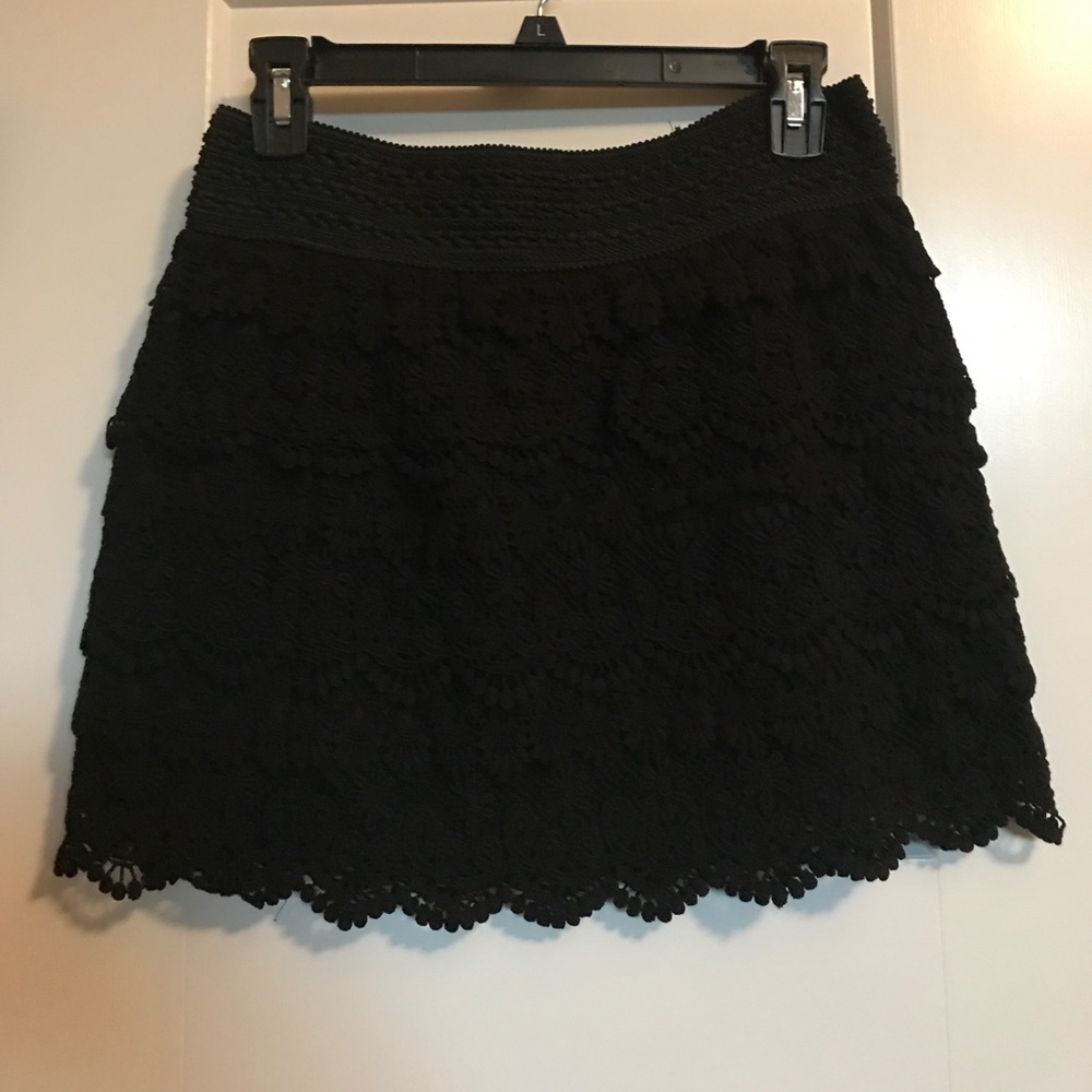Black lacy skirt