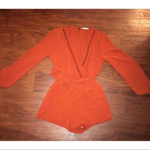 Rusty orange romper