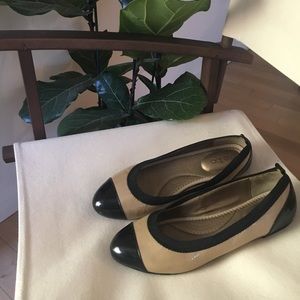 Me Too Cap-Toe Patent Ballet Flats