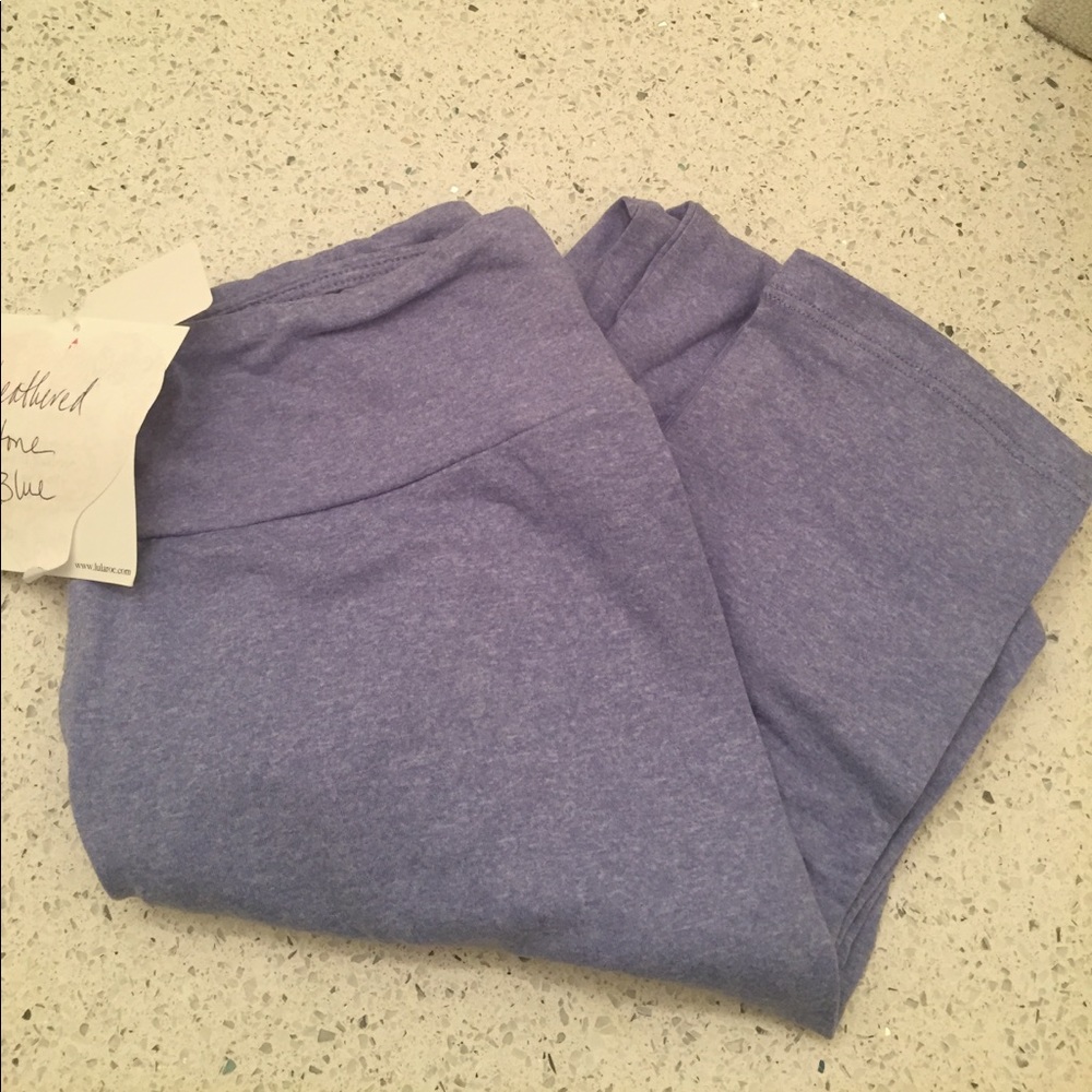 Lularoe heathered stone blue leggings new OS