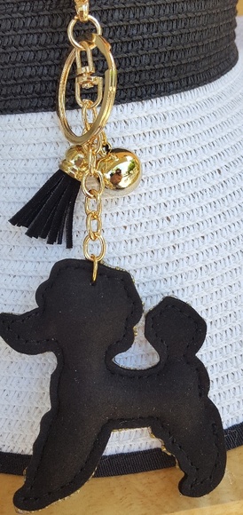 Dog Rhinestone Keychain - Picture 2 of 3