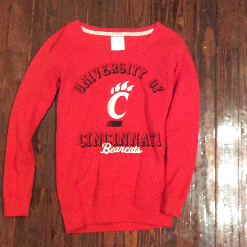 Pink university hoodie