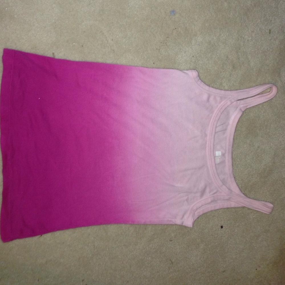 Pink ombré tank top