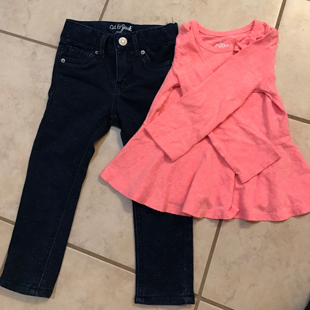 Toddler girls cat and jack/ target outfit