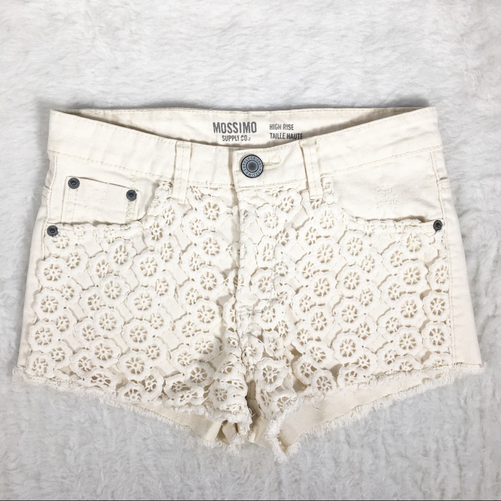 🔥2 for $15🔥Mossimo Hi Rise Crochet Jean Shorts