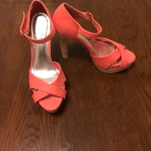 Anne Michelle peach heels