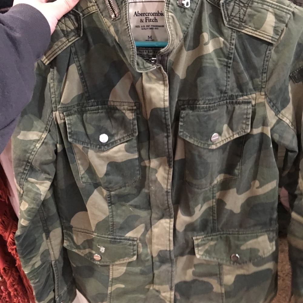 Abercrombie and fitch camo jacket