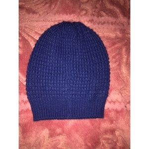 Blue Knitted Beanie