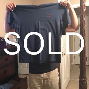 Polo t-shirt Size M Blue w/ red polo emblem