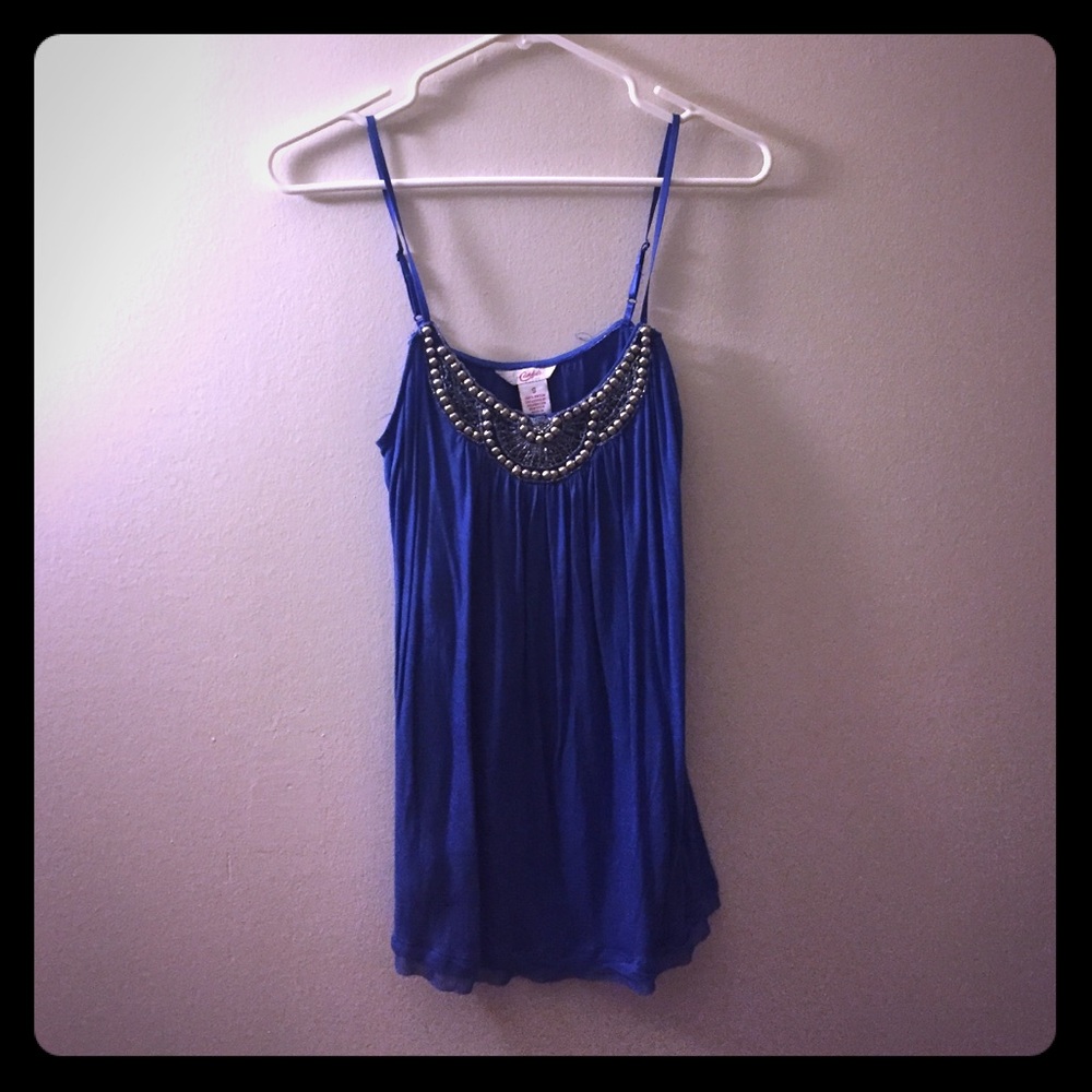 Candie's blue embellished shirt