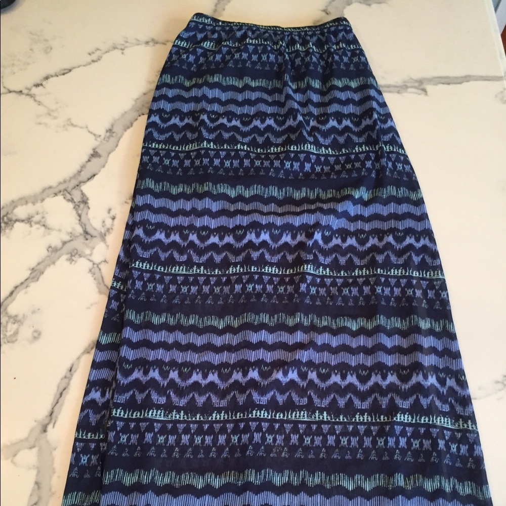 Hollister Maxi Skirt w/ Underneath Miniskirt