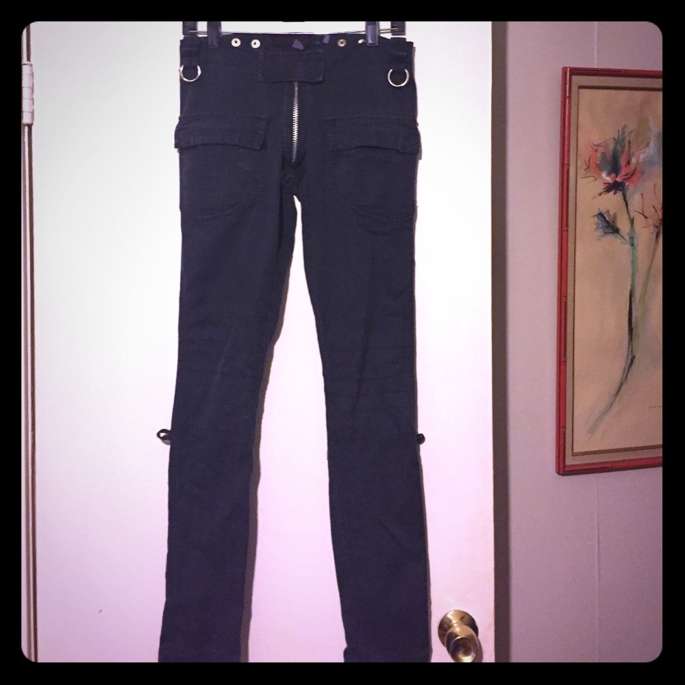 VINTAGE Rocker Punk Bondage Pants size Small