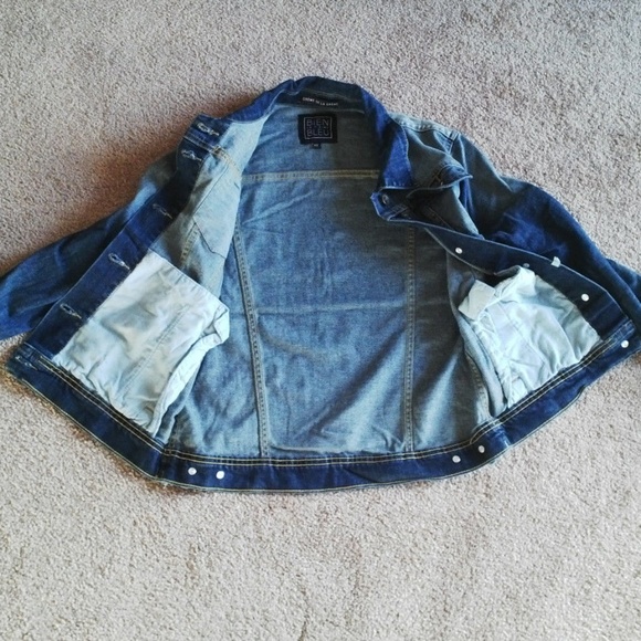 Boys Denim Jacket Jeans Jacket BIEN Je T'aime BLEU - Picture 8 of 8