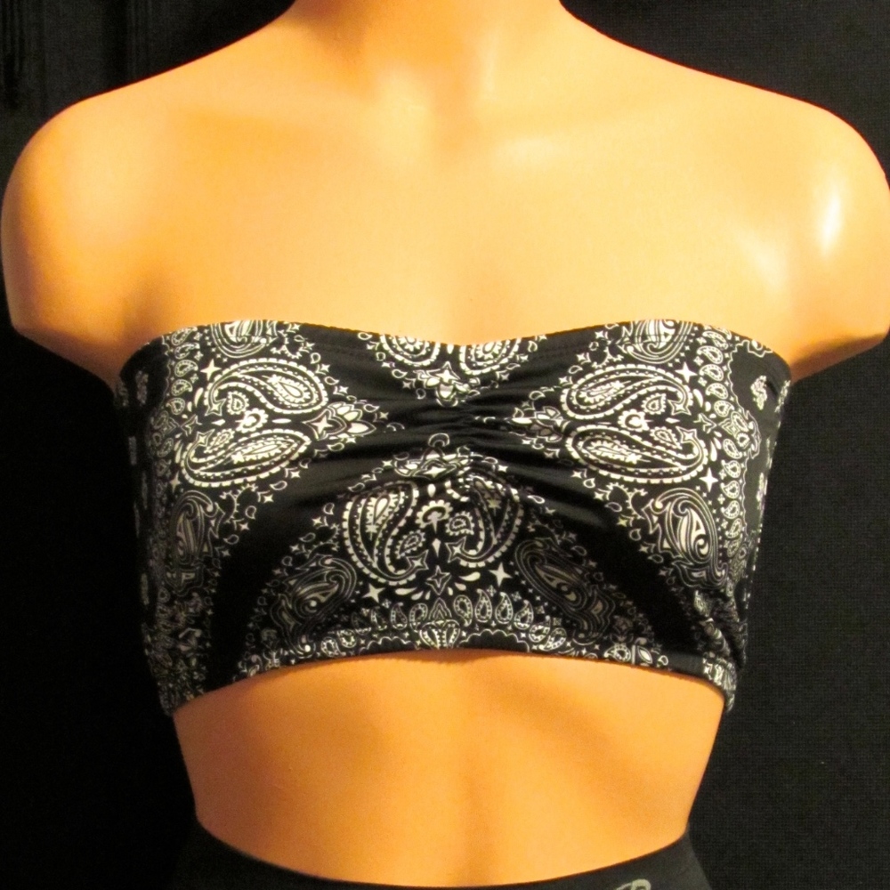 See You Monday Los Angeles Bandeau Crop Top Sz: M