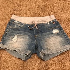 Girls size 14 1/2 jean shorts Justice