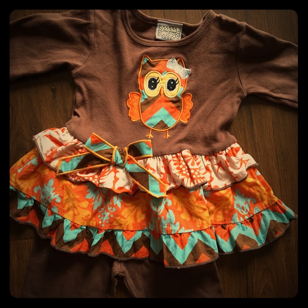 6/9 months Ann Loren Thanksgiving Owl