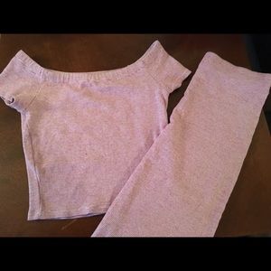 Zara crop top and midi skirt set