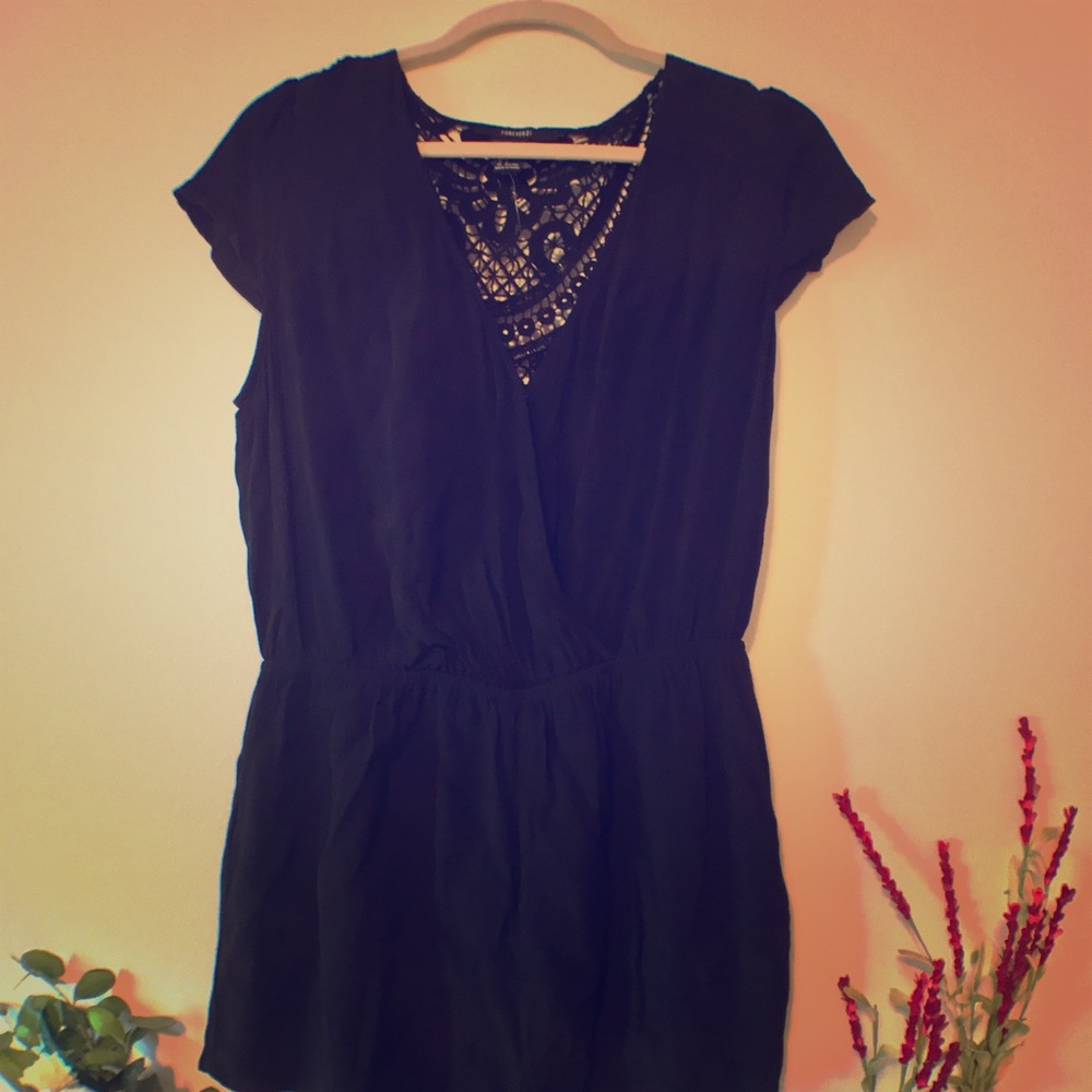 Sassy low cut romper