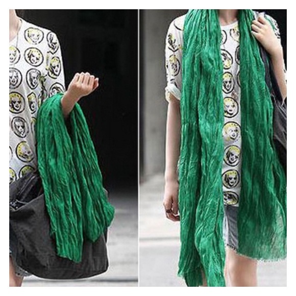 Casual soft wrinkle scarf - Picture 2 of 7