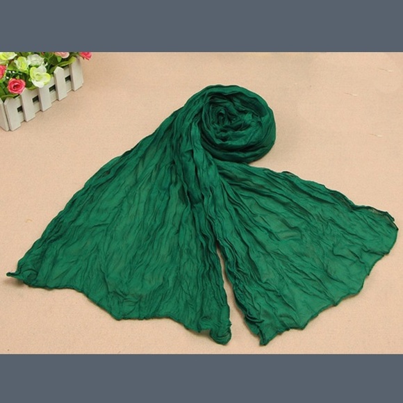 Casual soft wrinkle scarf - Picture 3 of 7