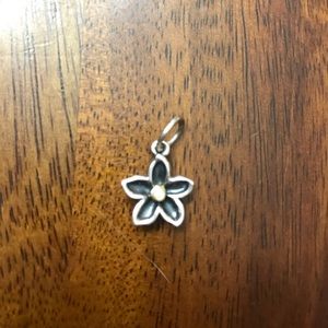 14k sterling and diamond pendant