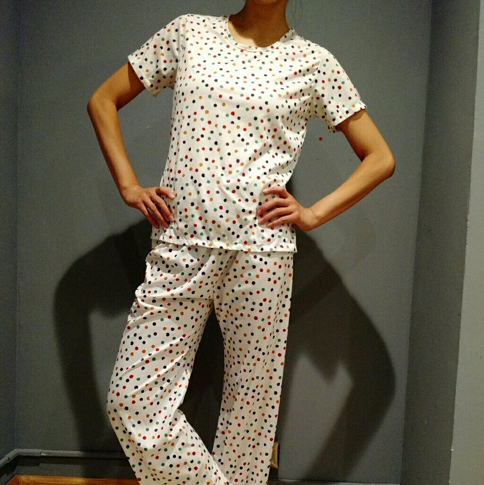 Colored Polka dots pajamas