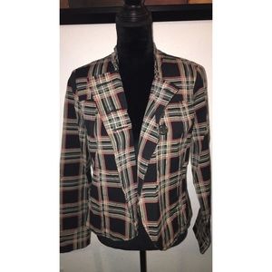 Volcom plaid jacket SUPER CUTE sz med