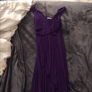 maxi deep purple dress