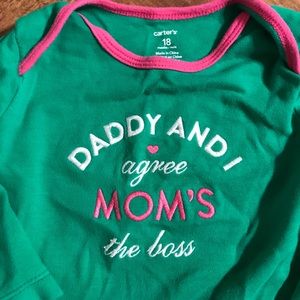 Moms the Boss Onesie