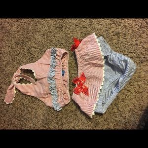 Girls Retro Bathing Suit