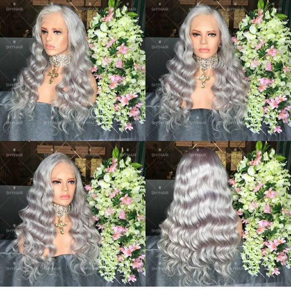 Gray Beauty Full Lace Wig Wig 26-28 inches
