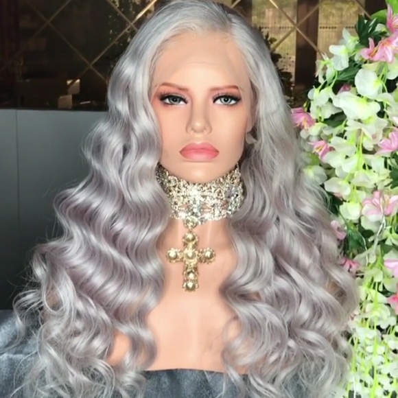 Gray Beauty Full Lace Wig Wig 26-28 inches