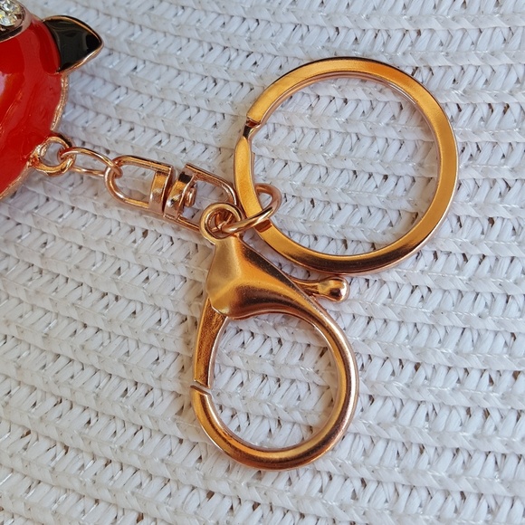 Fox Rhinestone Keychain - Picture 3 of 3