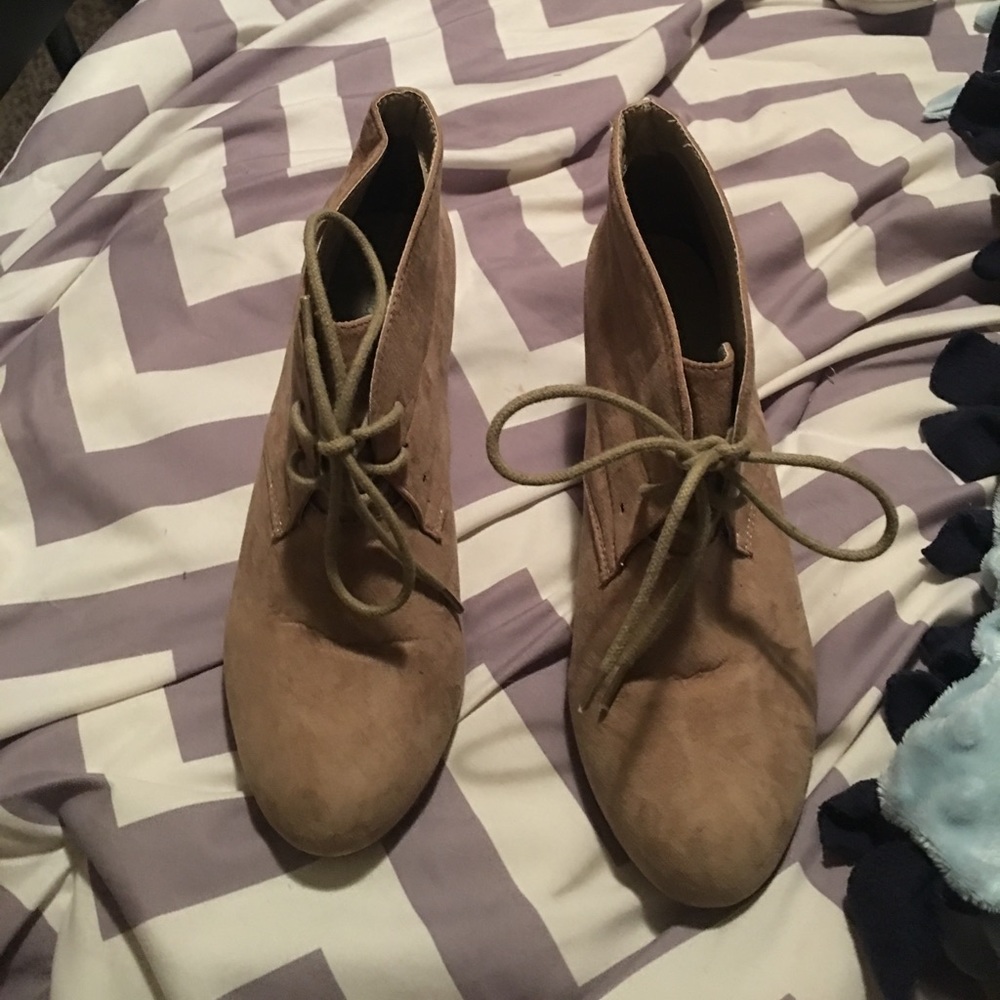 Taupe booties