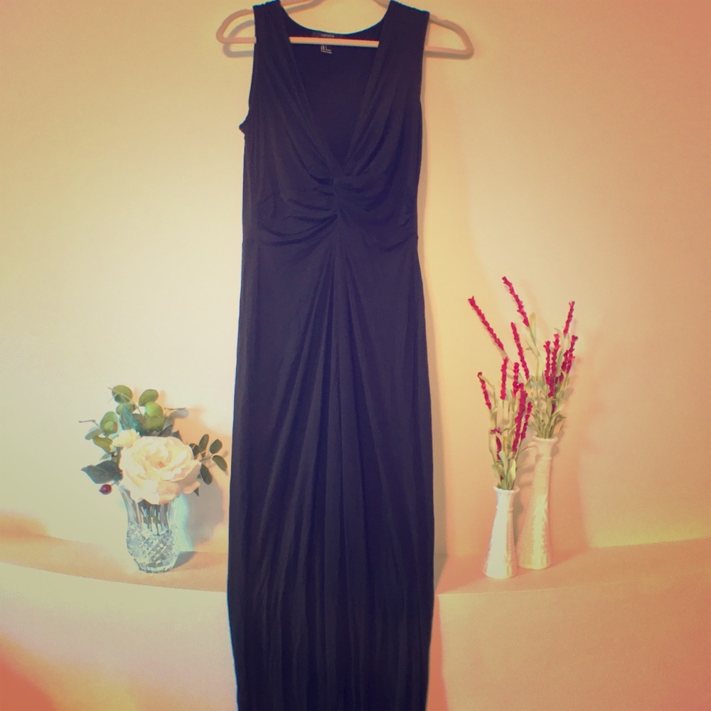 Beautiful low cut maxi dress.