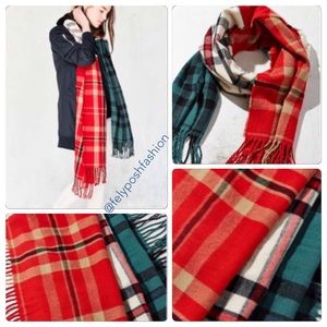 Urban Outfitters Mixed Plaid Scarf