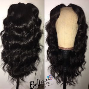 Body Wave Brazilian Wig with 3 bundles & a closure