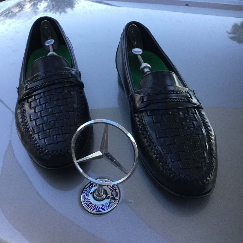 Men's Black Leather Florsheim Dress Shoes