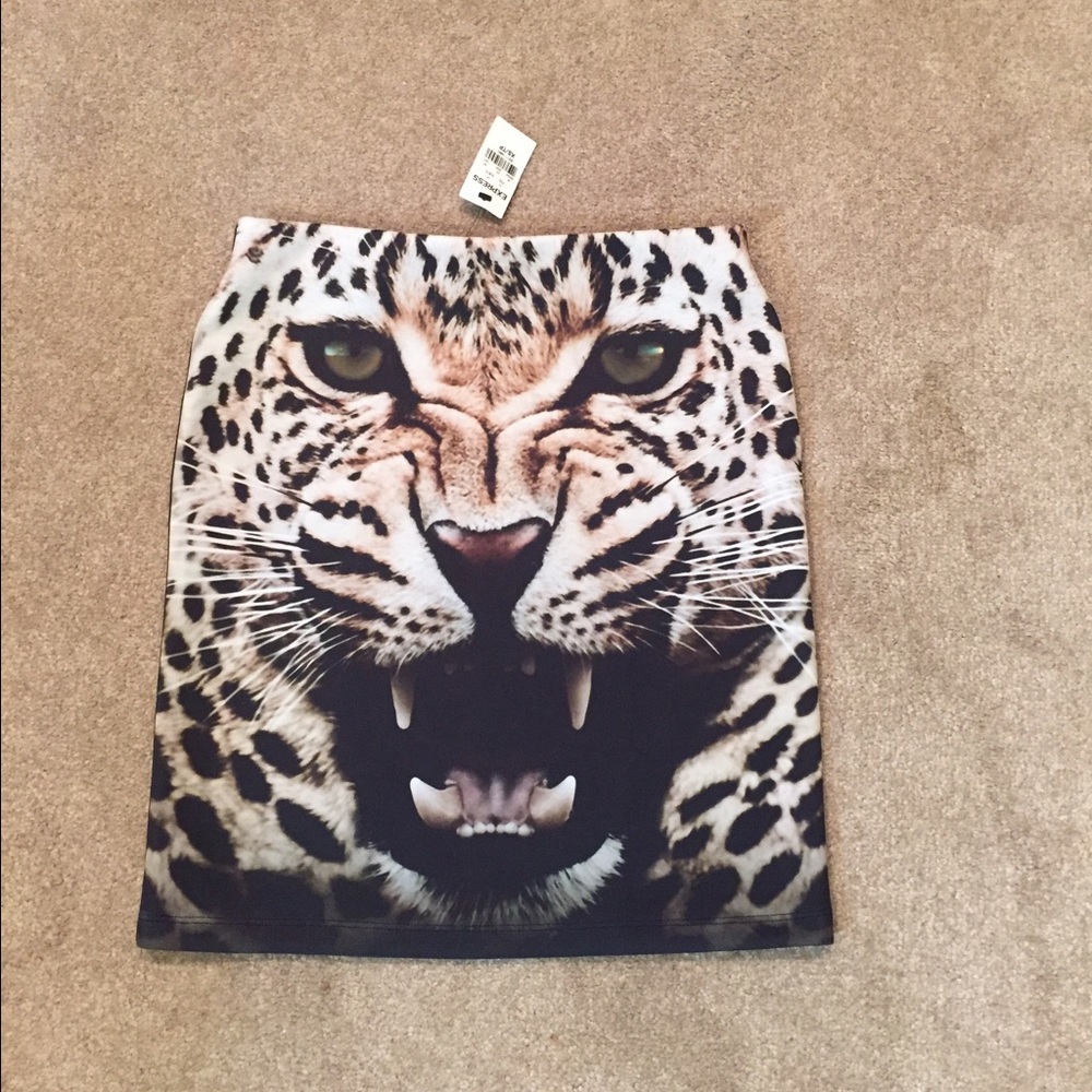 Leopard skirt by Express