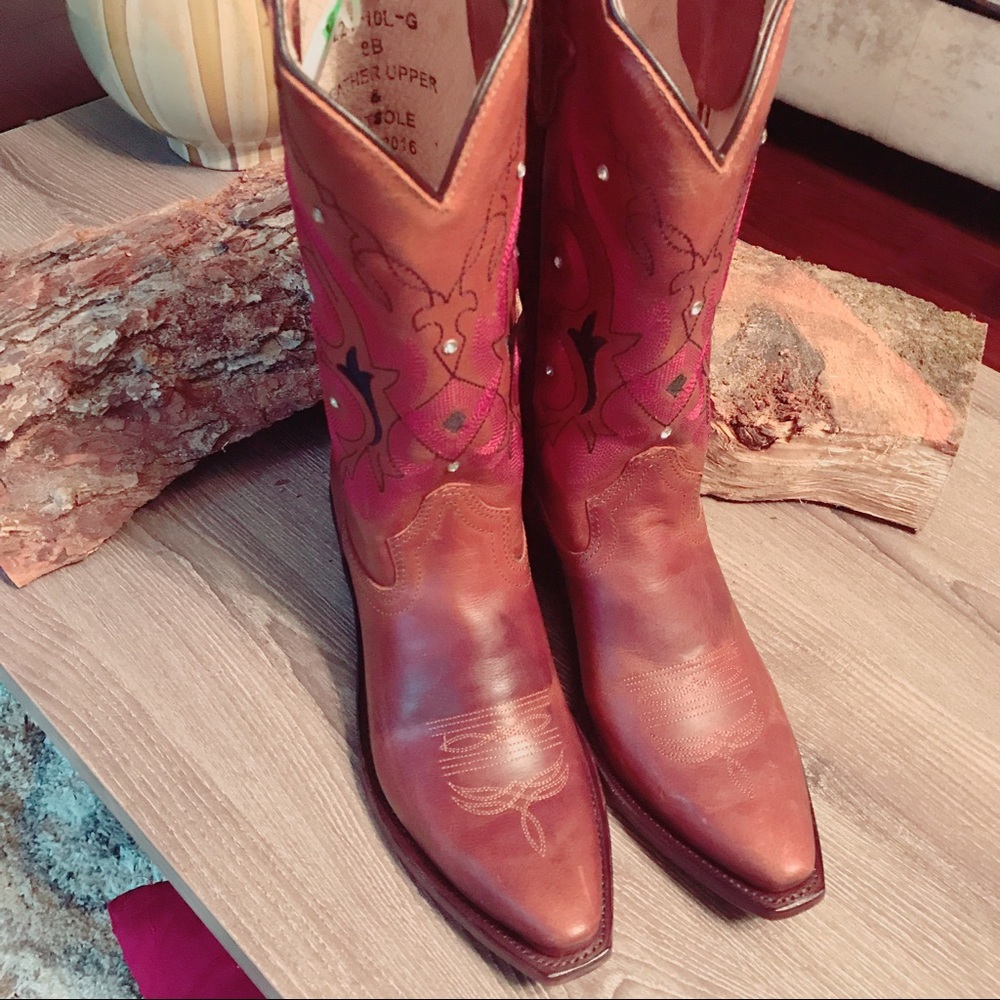 Gypsy Rose brown leather boots