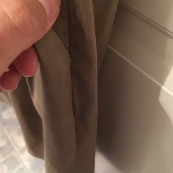 Max & Cleo white and tan cotton dress Size 6 - Picture 7 of 8