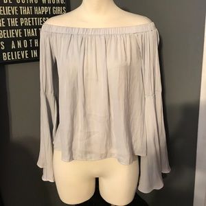 Nordstrom light blue off the shoulder top