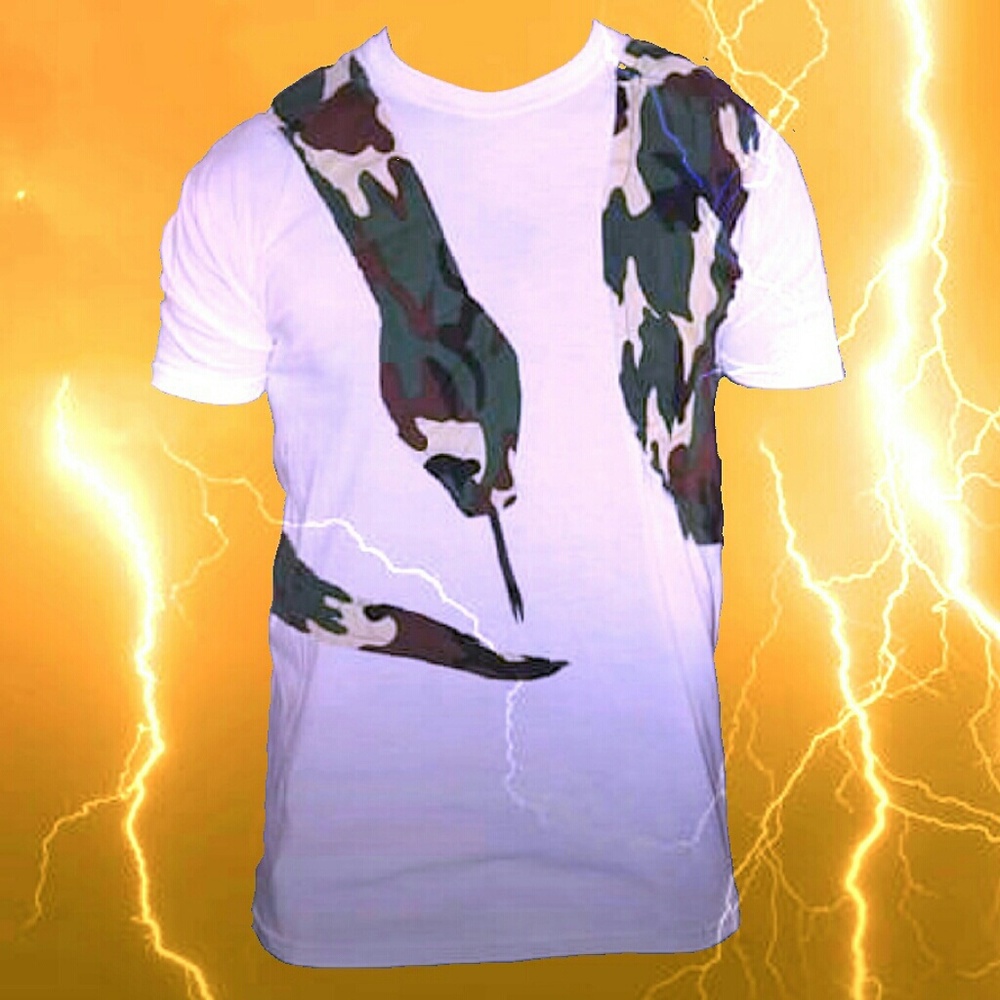 T-shirt Camo Snake body design for men and women