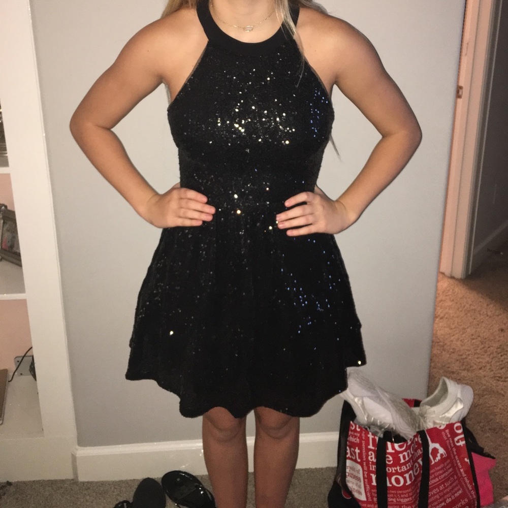 Black home coming dress