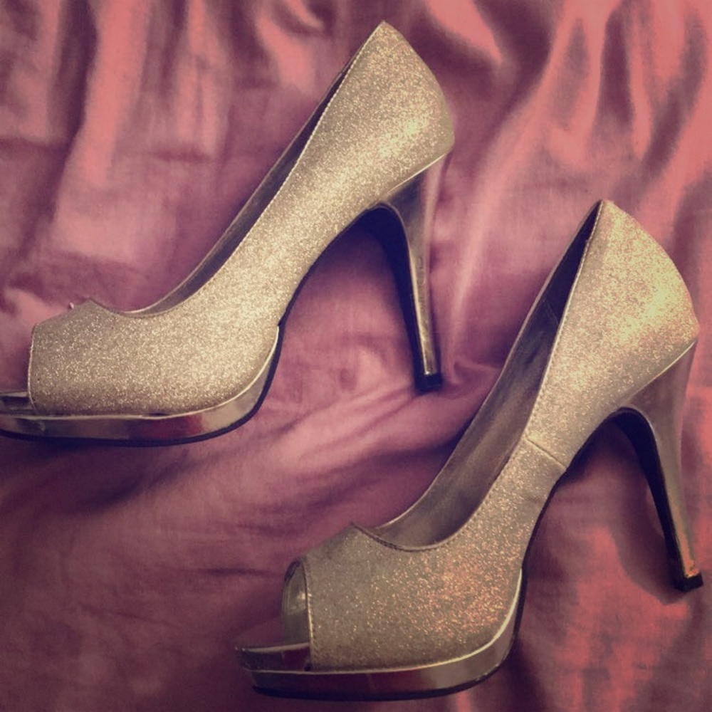 Silver Rampage Heels